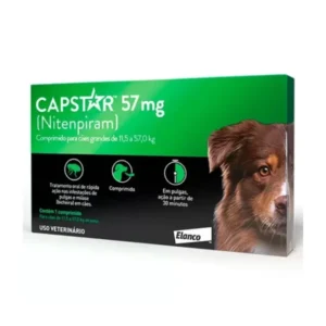 Antipulgas elanco capstar 57mg para cães acima de 11,4kg