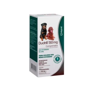 Duotrill 150mg Antimicrobiano para Cães 10 comprimidos