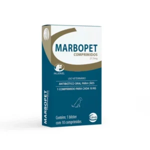 Antibiótico Marbopet 27,5mg Ceva 10 comprimidos