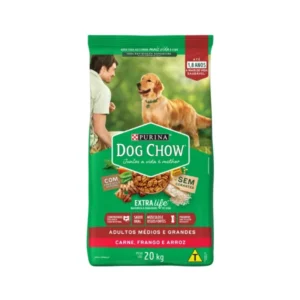 Ração Dog Chow Adulto Médio e grandes 20kg