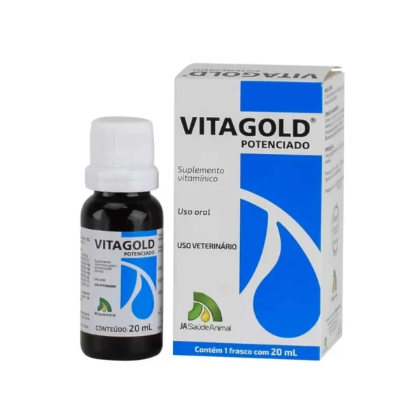 Vitagold Potenciado 20ml – J.A Saúde Animal