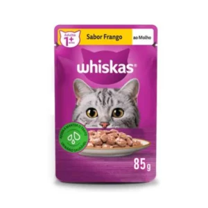 Sachê Whiskas Frango ao Molho para Gatos Adultos
