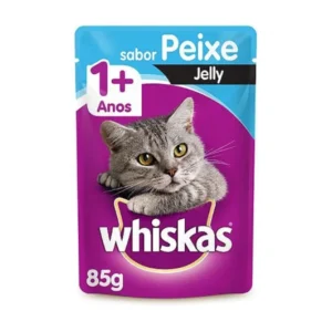 Sachê Whiskas Gatos Adultos Jelly Peixe 85g